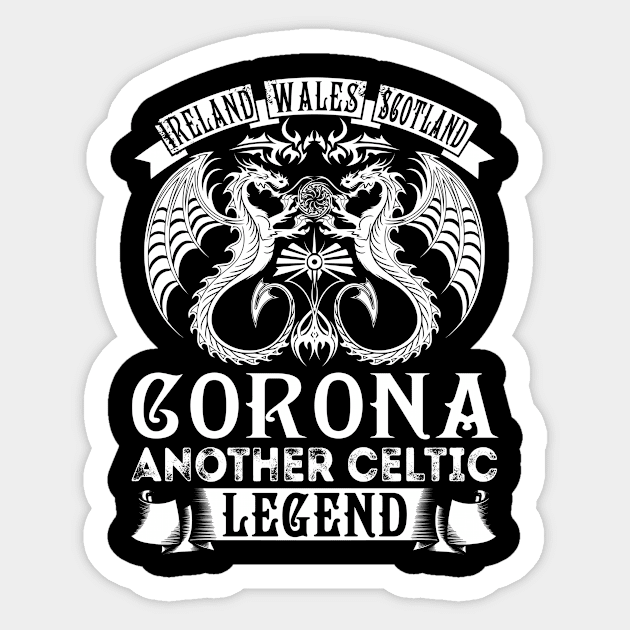 CORONA Sticker by Albert Van